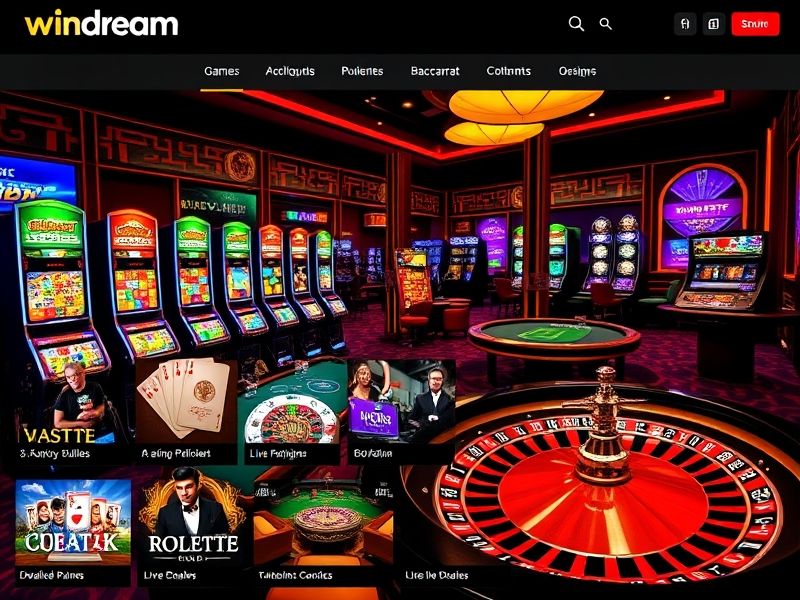Welcome to Windream Games Hub – the ultimate portal to explore Windream.com’s top-rated casino games, live dealers, poker tournaments, and sports betting. Enjoy exclusive promotions and secure, fair play.